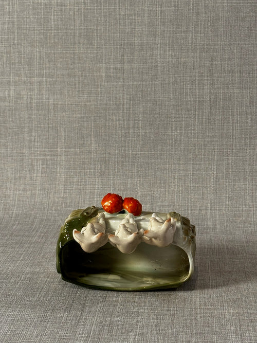 cute ceramic pig planter vintage farmhouse collectible decor