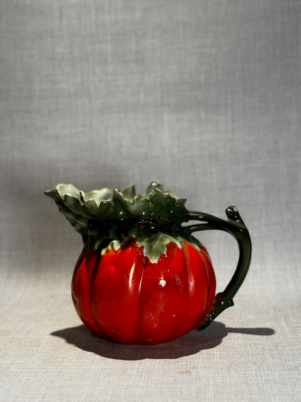 Antique Royal Bayreuth Bavaria Pumpkin-Shaped Ceramic Pitcher