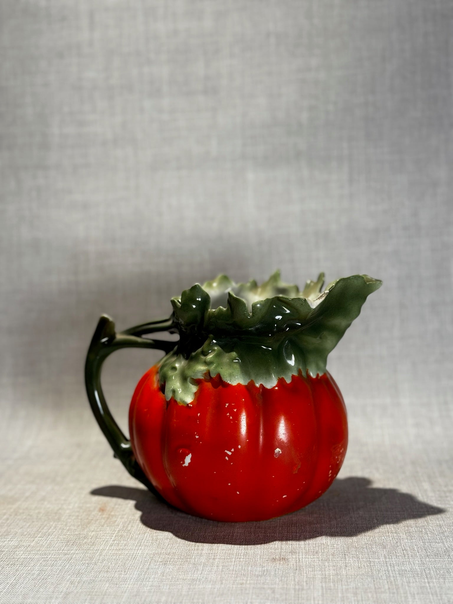 Antique Royal Bayreuth Bavaria Pumpkin-Shaped Ceramic Pitcher