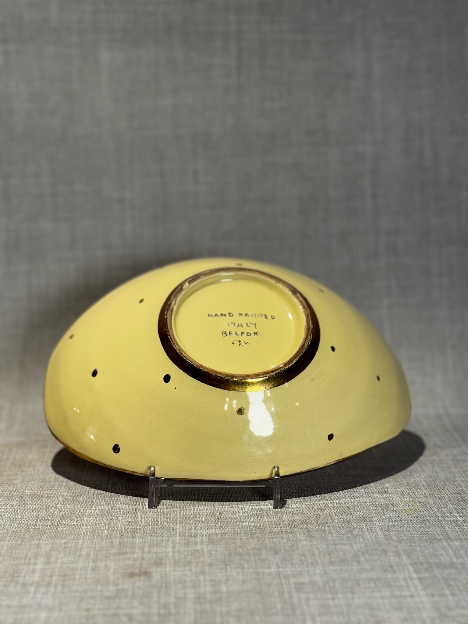 Italy Belfor Handpainted Ceramic bowl - Mid-century design