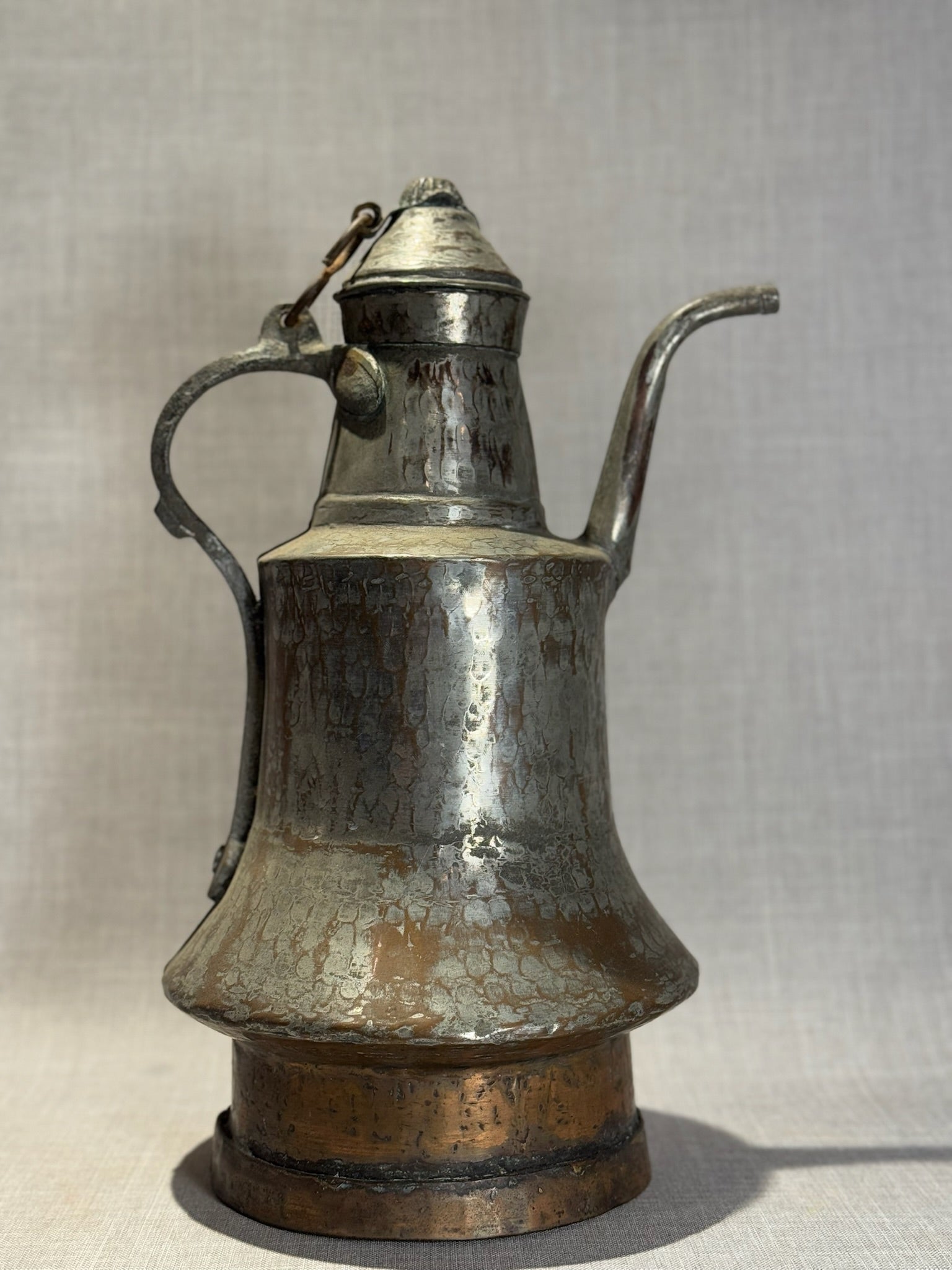Antique Hand-Hammered Middle Eastern Dallah Coffee Pot
