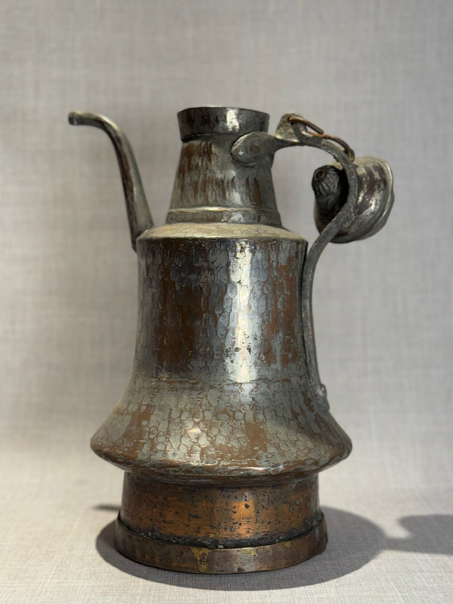 Antique Hand-Hammered Middle Eastern Dallah Coffee Pot