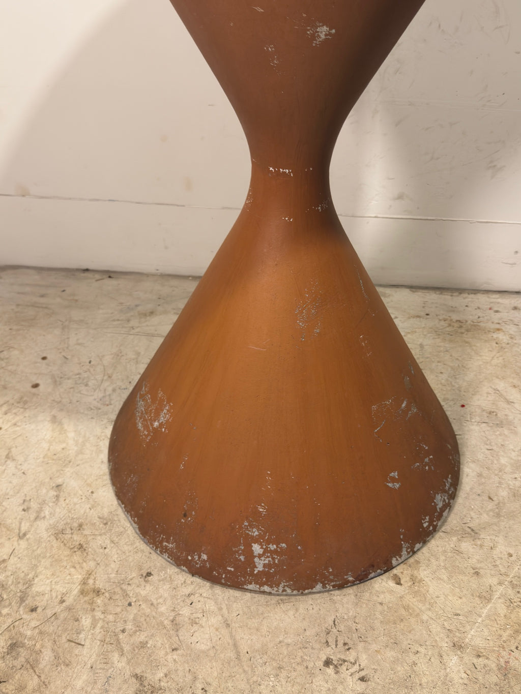 mid century hourglass planter eternit swiss design