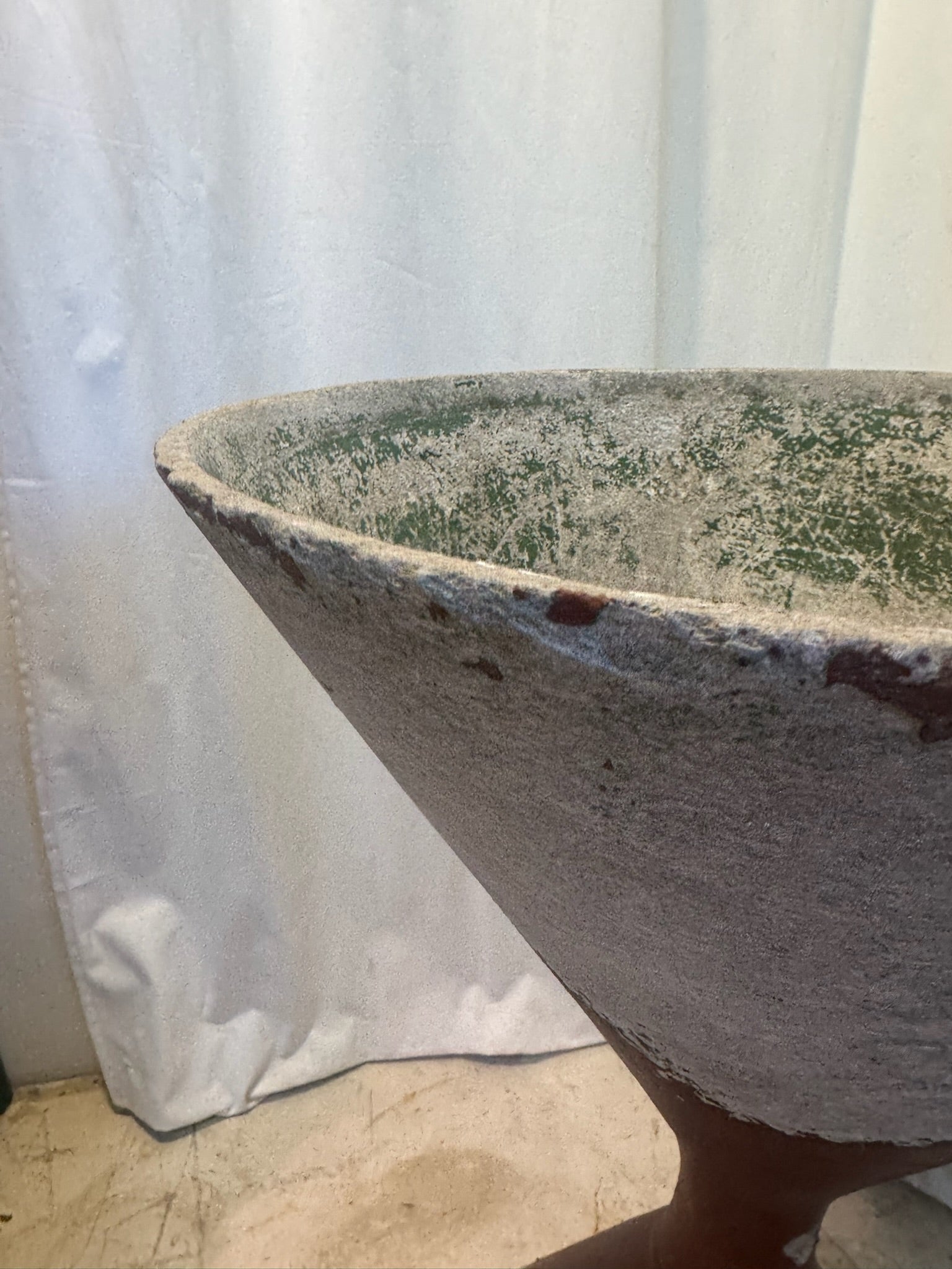 Willy Guhl Diabolo Garden Planter, Mid-Century Modern Fiber Cement, Switzerland