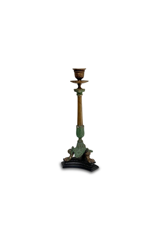 Midcentury Italian Brass/Bronze Candlesticks