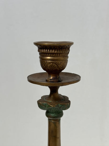 Midcentury Italian Brass/Bronze Candlesticks