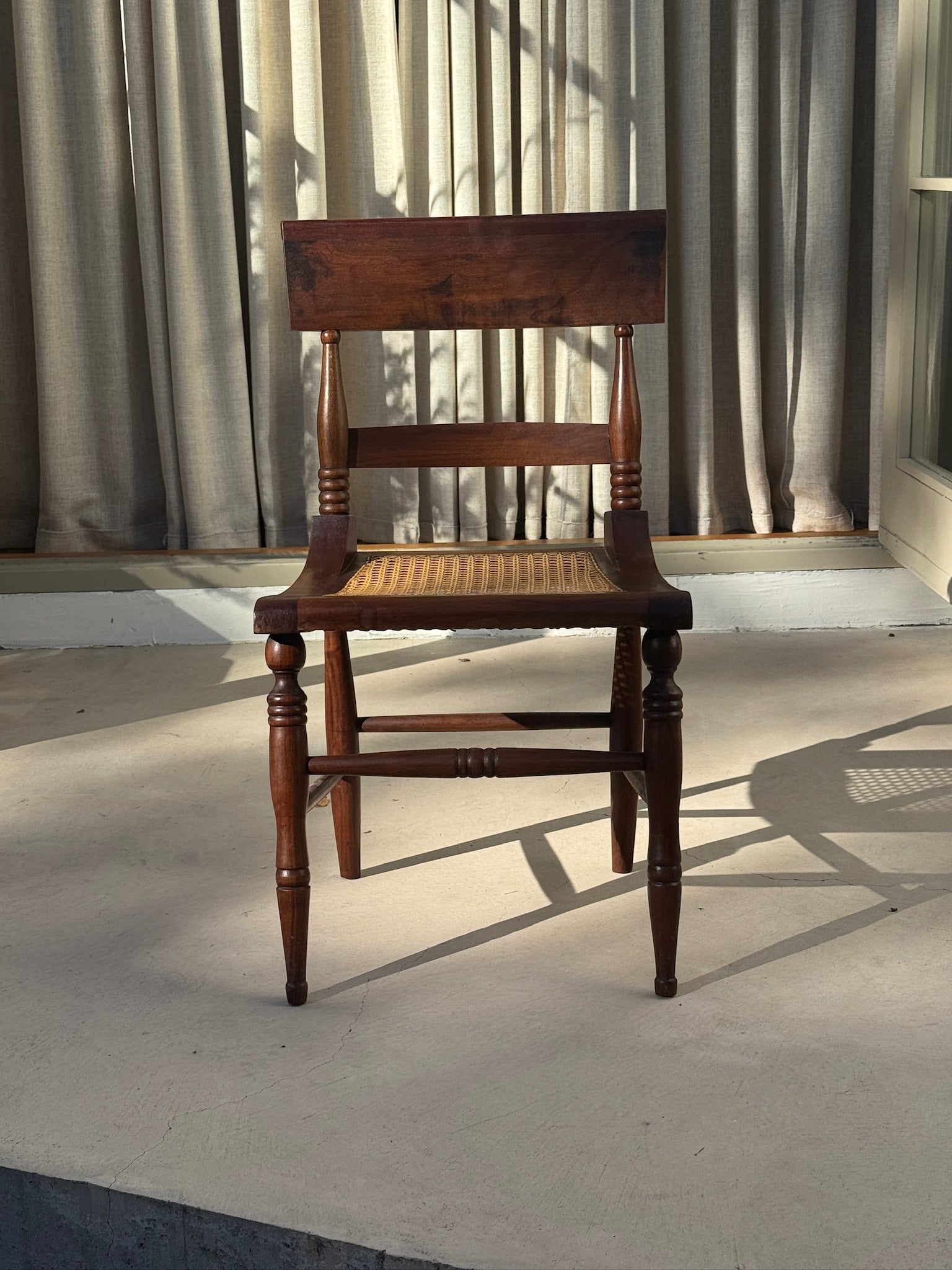 Late 19th Century American Hitchcock-Style Cane Seat Dining Chairs, Set of 8