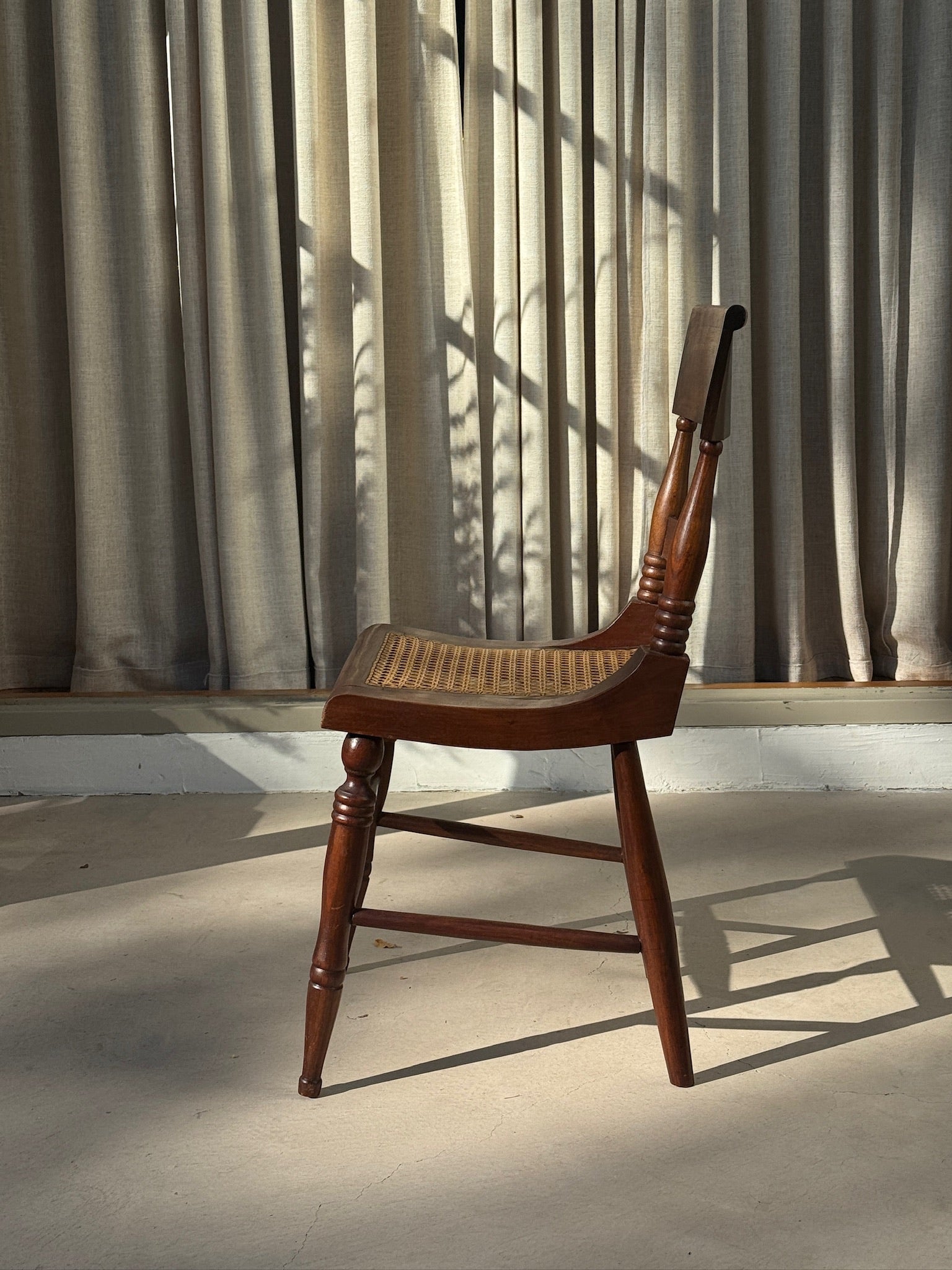 Late 19th Century American Hitchcock-Style Cane Seat Dining Chairs, Set of 8