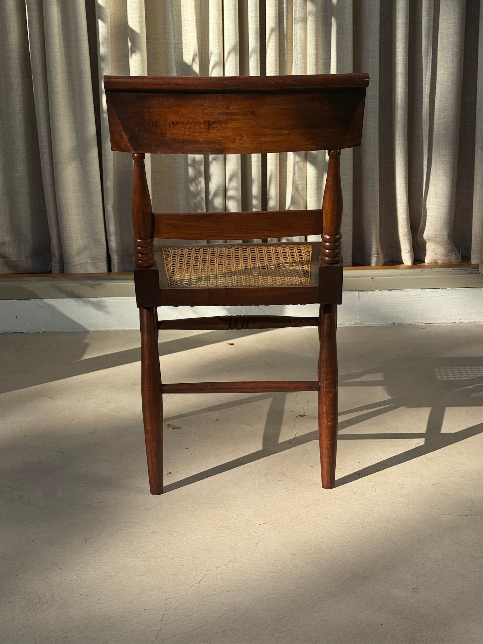 Late 19th Century American Hitchcock-Style Cane Seat Dining Chairs, Set of 8