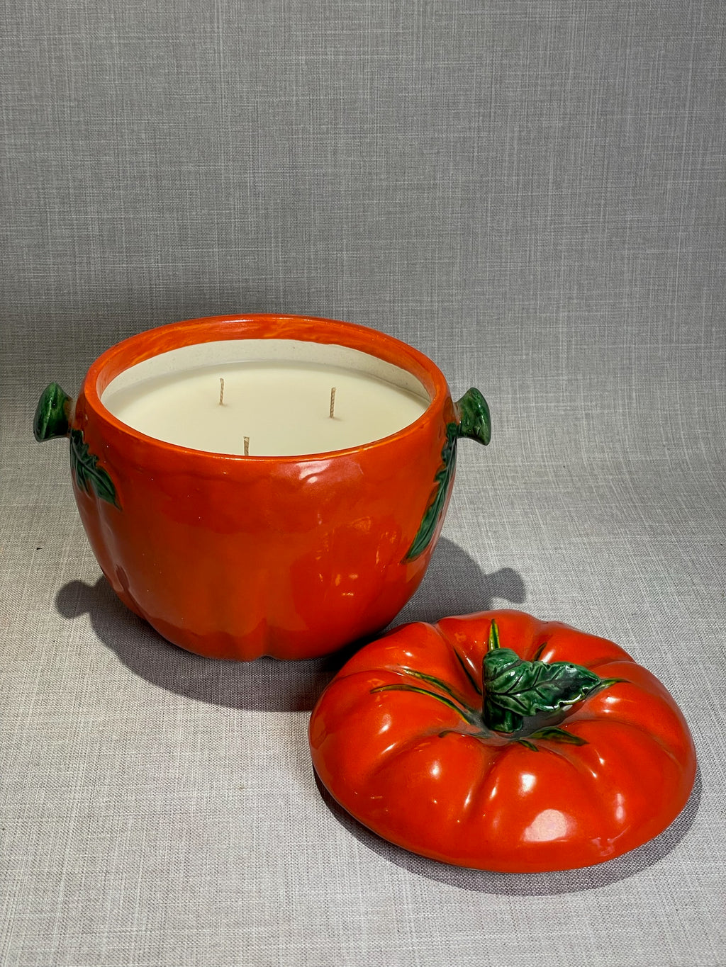 Harvest Pumpkin Candle – Festive Ceramic Centerpiece