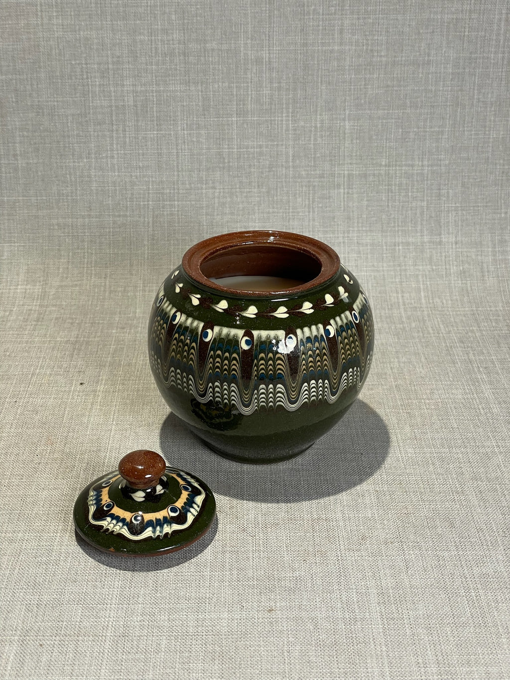 Carpathian Whispers Candle – Handcrafted Romanian Pottery Vessel