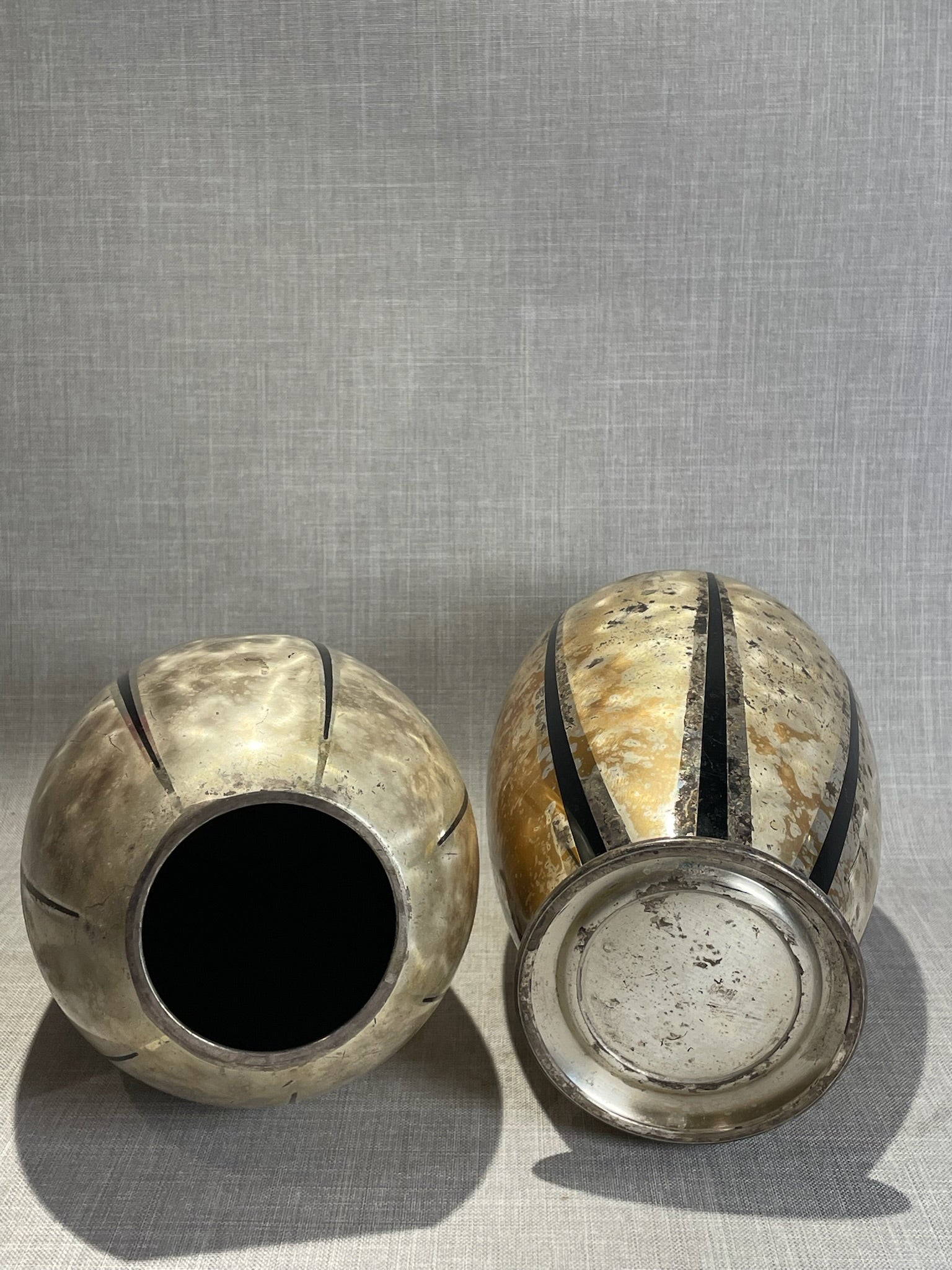 Set of Vintage German Ikora Silver Plated Vase by Wmf (1940's)