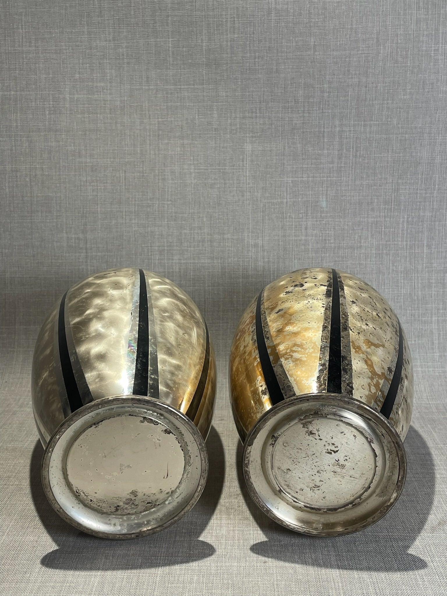 Set of Vintage German Ikora Silver Plated Vase by Wmf (1940's)
