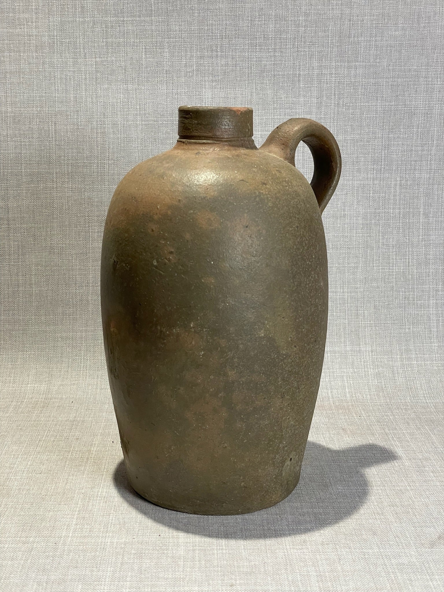 19th-Century Strasburg, Virginia Stoneware Jug in the Manner of George W. Miller