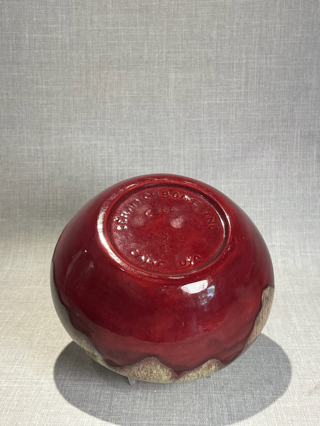 Vintage Pink Ceramic Pinched Top Bowl