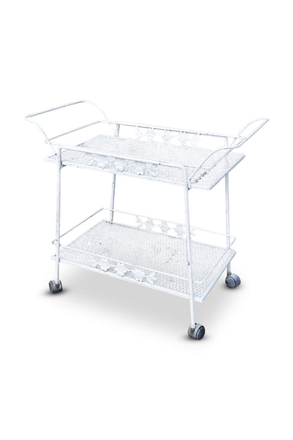 Vintage Russell Woodard Wrought Iron Bar Cart