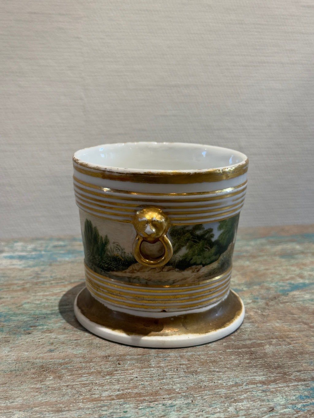 antique porcelain planter early american ceramics collectible