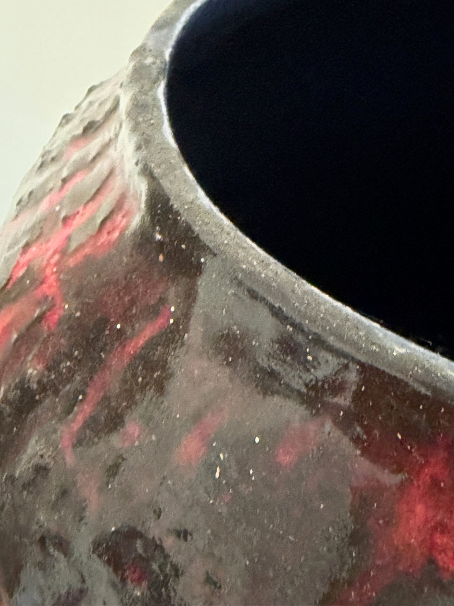 West German Red Fat Lava Horses Vase by Scheurich, 1960s