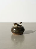 Organic Modern Studio Pottery Sculpture Vessel with Dual Spouts and Earthy Glaze