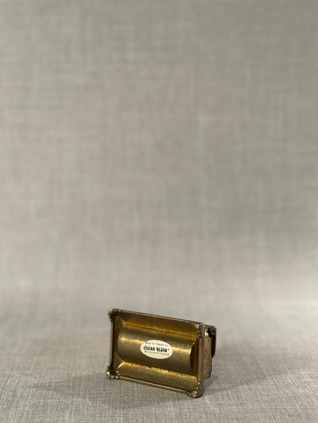 Vintage Lillian Vernon Cast Brass Trinket Box with Pierced Floral Lid – Made in Taiwan