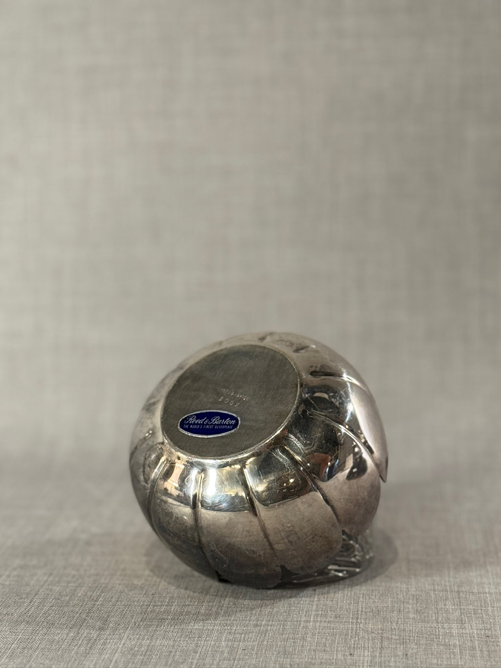 vintage silver lotus bowl decorative floral metal centerpiece