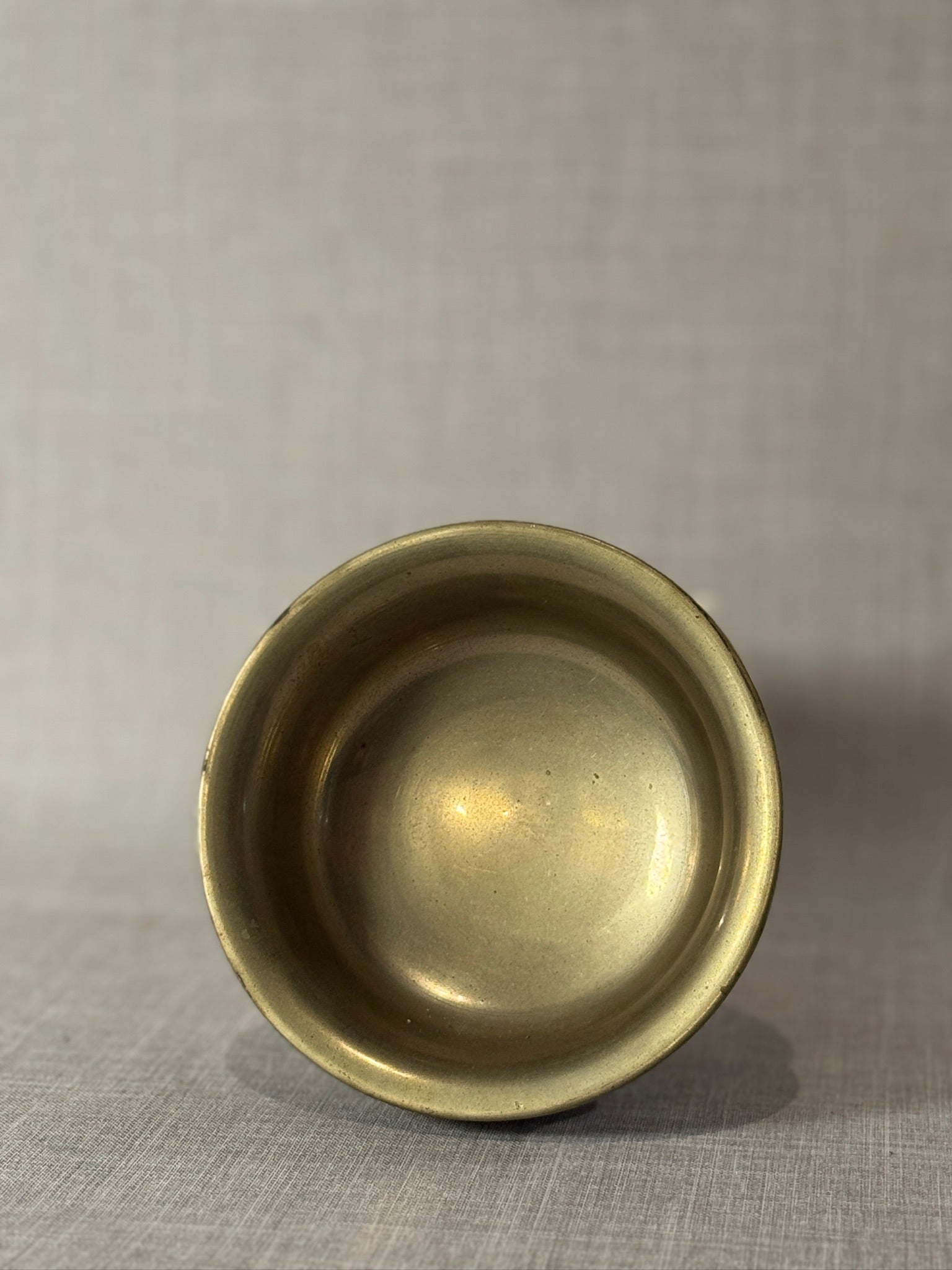 Late 20th Century Tibetan / Himalayan Wood & Silver-Lined Libation Bowl with Embossed Silver Base