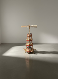 Vintage German Christmas Pyramid: Erzgebirge Wooden Candle Carousel