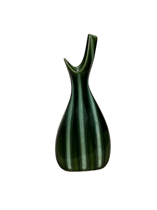 Vintage Hull Art Pottery # 54 - Continental Line Vase Evergreen color