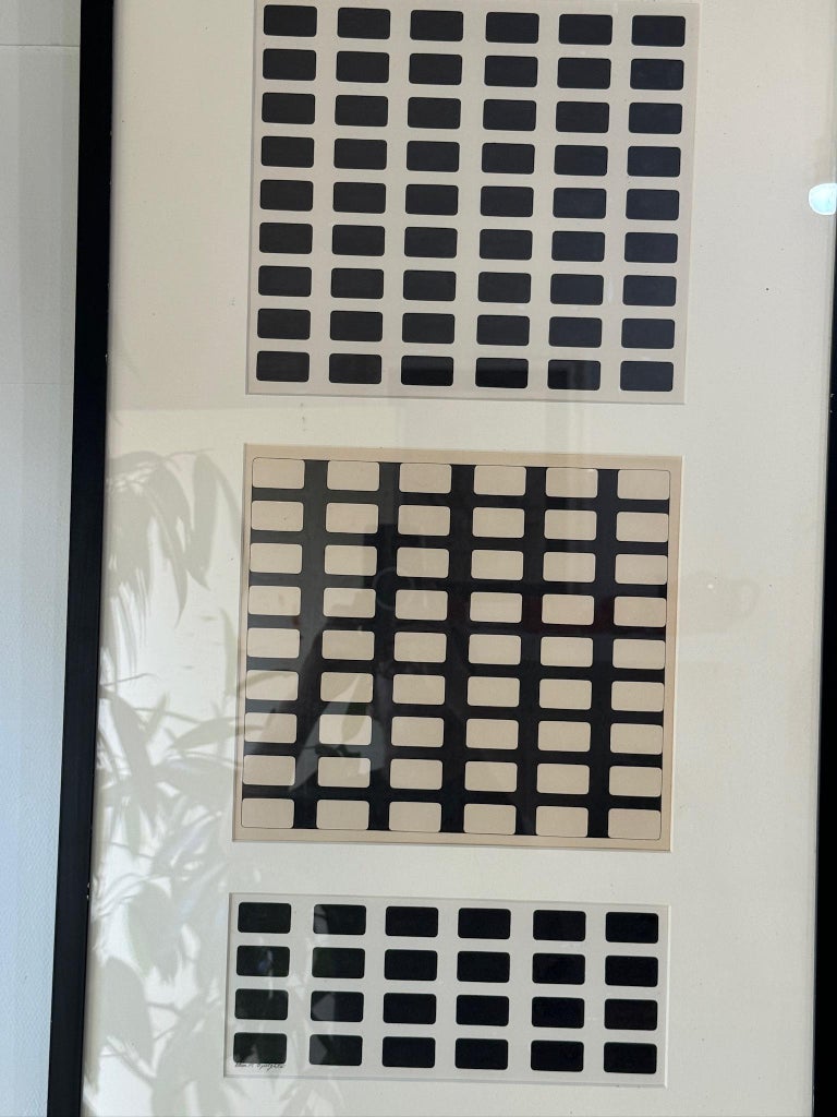 Signed Mid-Century Modern Drawing by Elise Speights, 20th Century