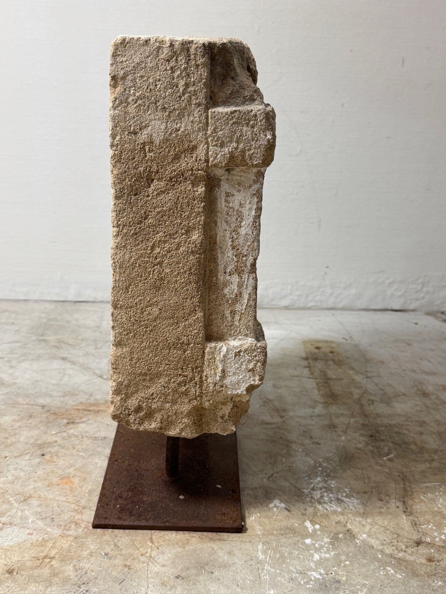 Trio of Antique Stone Wall Niches with Intricate Carvings