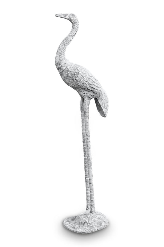 Metal Flamingo Sculpture