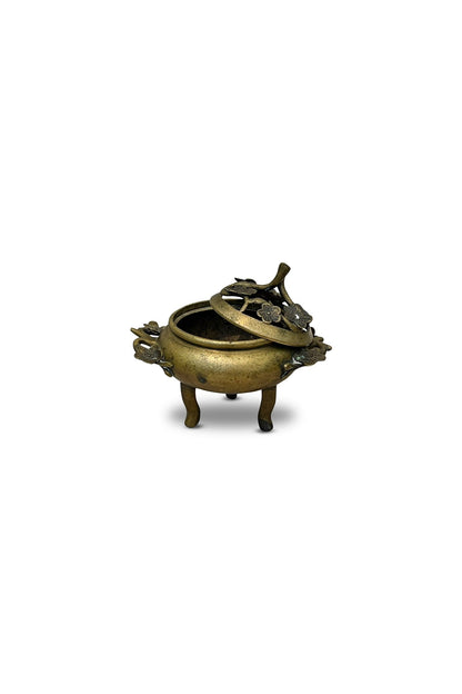 Chinese Qing Dynasty period gilt bronze incense burner