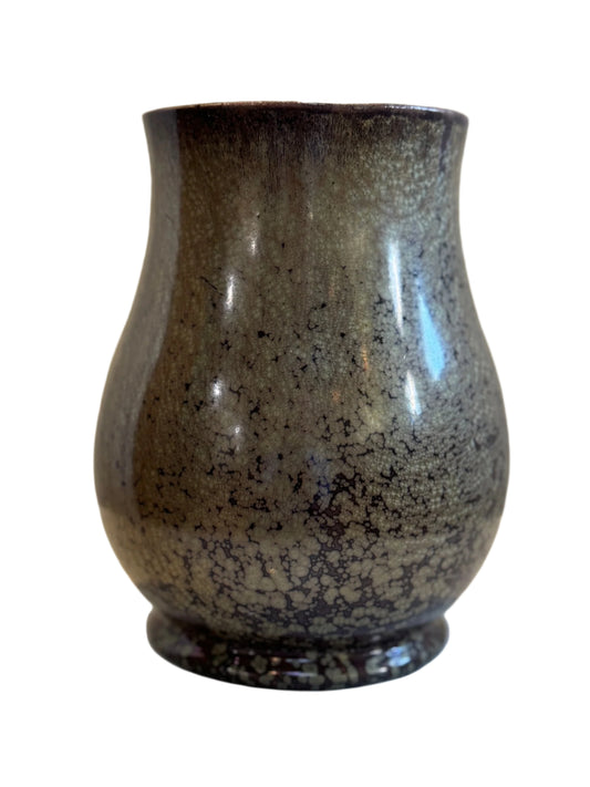 Sarreguemines Crystalline Vase - Vintage French Art Pottery