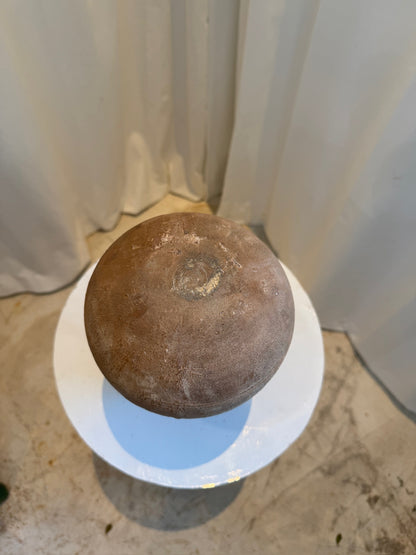 Antique Terracotta Amphora-Style Vessel with Double Handles