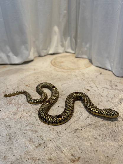 Vintage Brass Snake Tea Light & Taper Candle Holder – Serpent Candelabra