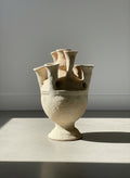 Large Moroccan Multi-Spouted Terracotta Vase with Natural Firing Patina