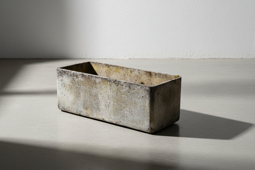 Willy Guhl Mid-Century Modern Rectangular Fiber Cement Planter Box