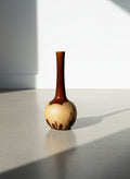 Mid-Century Royal Haeger “Brown Drip” Bottle Vase with Textured Base, American Studio Art Pottery
