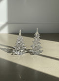 \Hand-Blown Clear Glass Christmas Tree Figurine