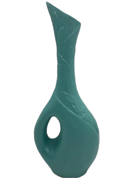 VINTAGE TURQUOISE POTTERY VASE