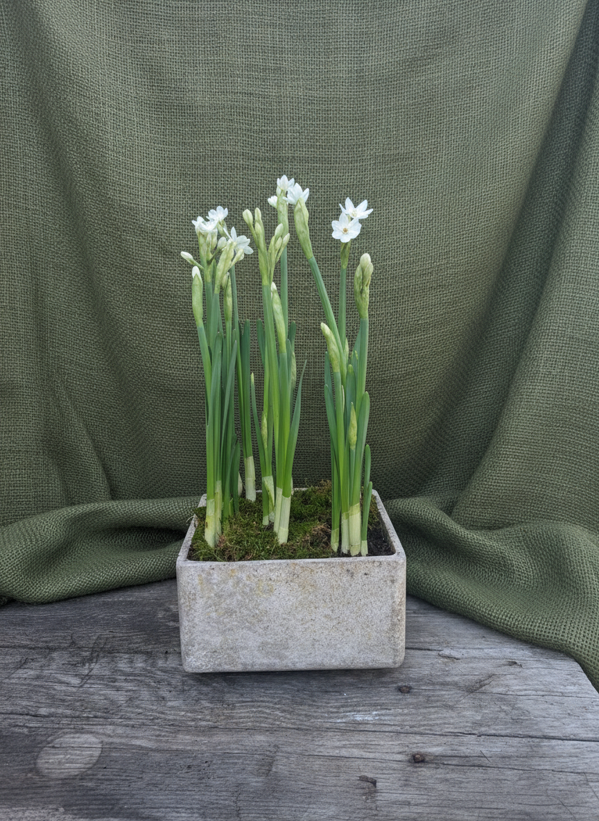 Paperwhite Arrangement in Willy Guhl Fiber Cement