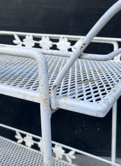 Vintage Russell Woodard Wrought Iron Bar Cart