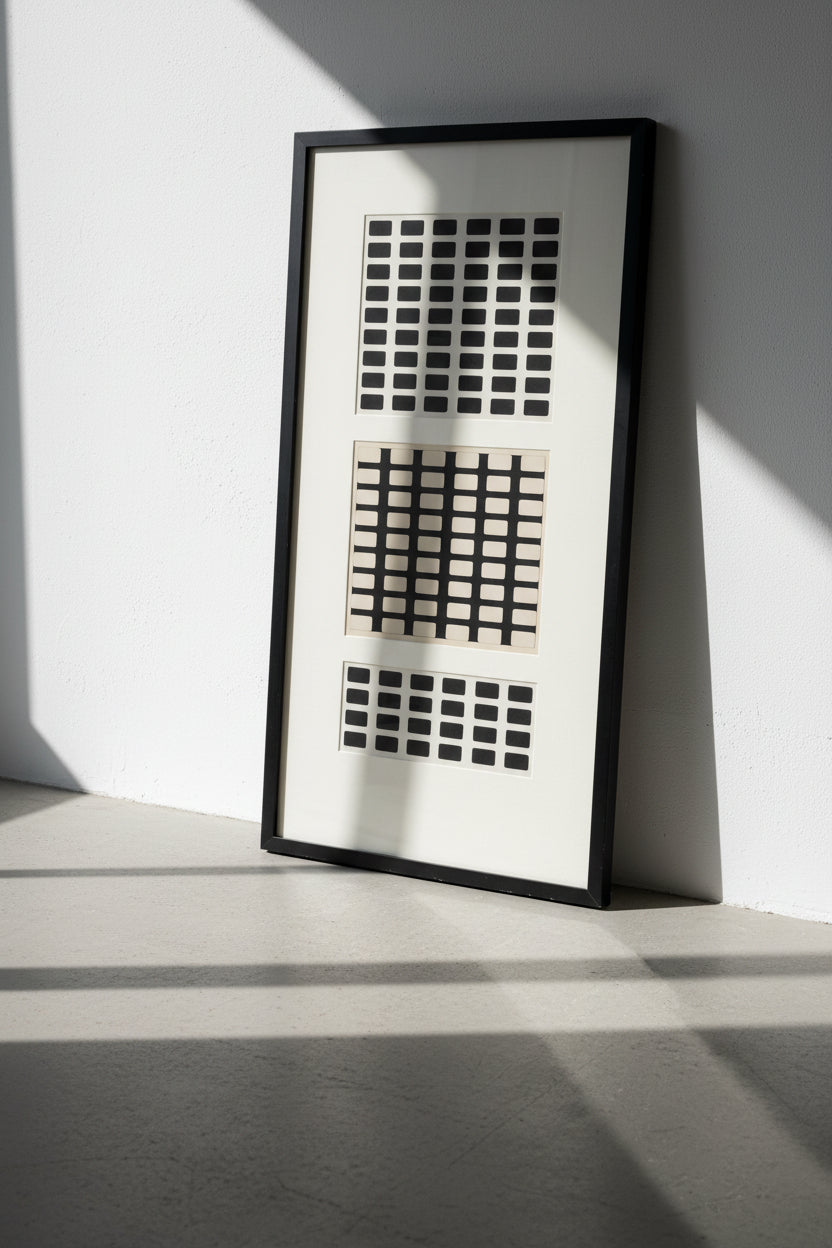 Signed Mid-Century Modern Drawing by Elise Speights, 20th Century