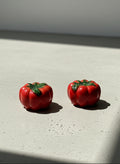 vintage ceramic tomato salt and pepper shakers