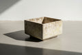 Vintage Willy Guhl Square Planter with Natural Weathered Patina