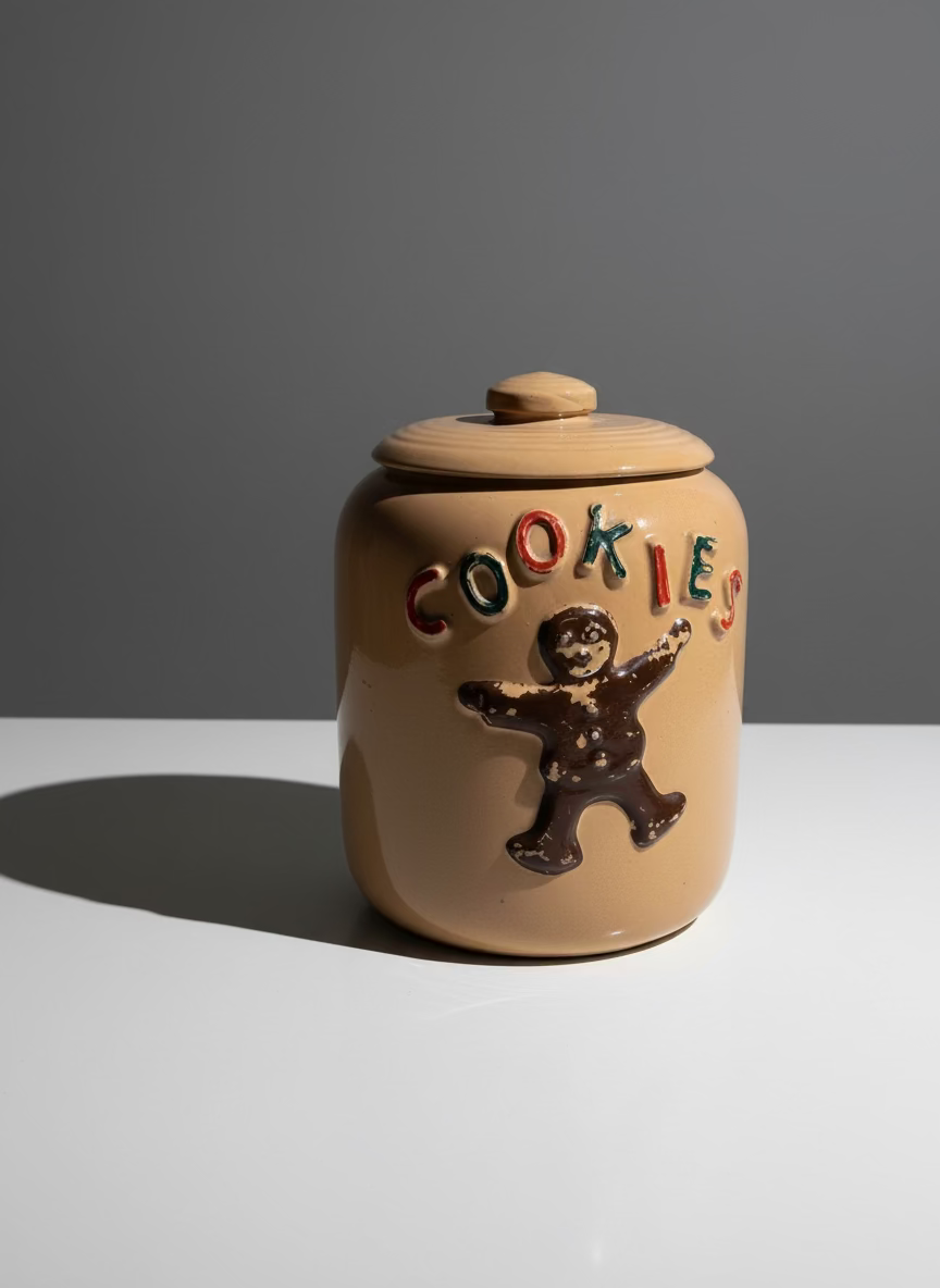 Vintage Gingerbread Cookie Jar