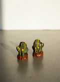vintage ceramic cactus salt and pepper shakers Southwestern decor set