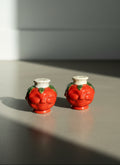 mid century Japan tomato face salt and pepper shakers