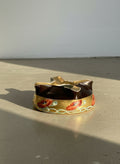 Vintage Royal Bavaria Hand-Painted Porcelain Ashtray with Gilt & Poppy Motif