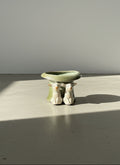 vintage ceramic piglet trio trinket dish cute animal decor
